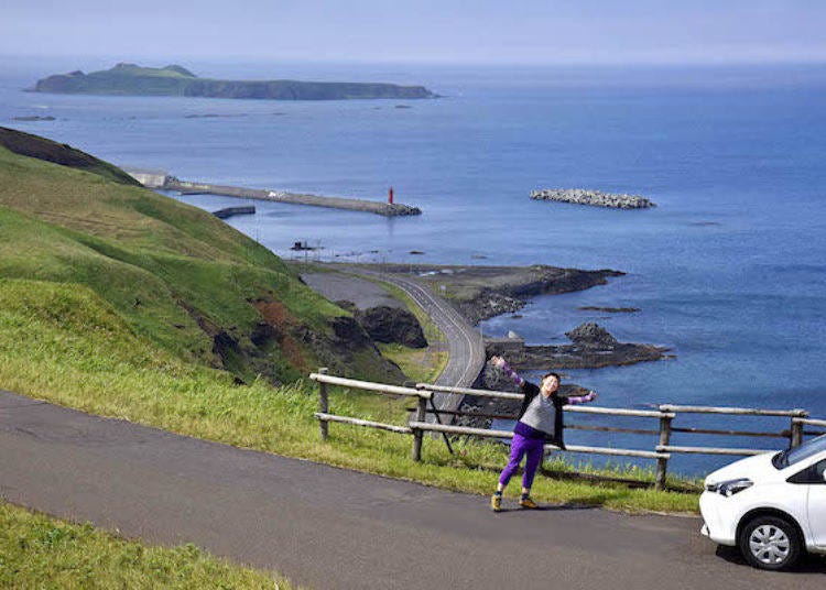 The Todo Island Observation Deck. Todo Island can be seen in the distance to the left